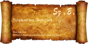 Szekeres Bercel névjegykártya