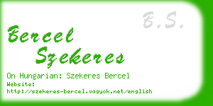 bercel szekeres business card